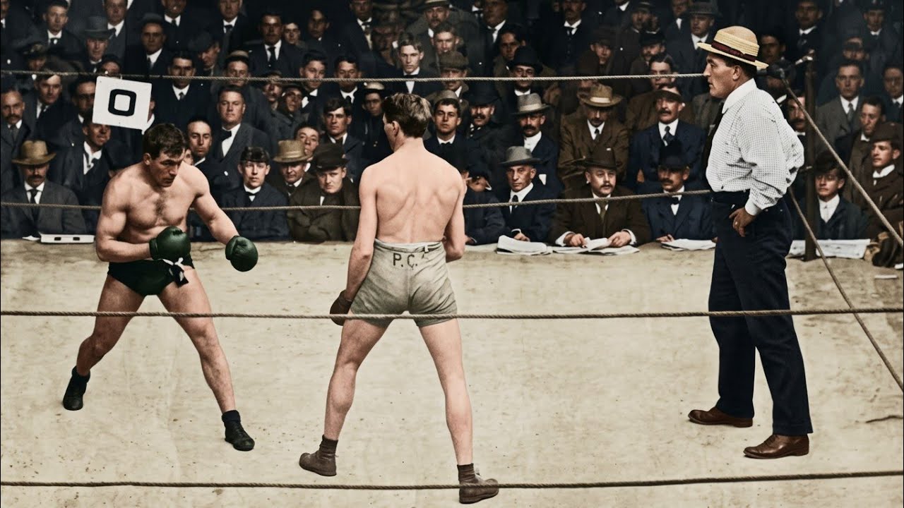 Tommy Burns vs Jack O&rsquo;Brien II (06.11.1906) &ndash; HQ Colorized Highlights | Early Heavyweight Clash
