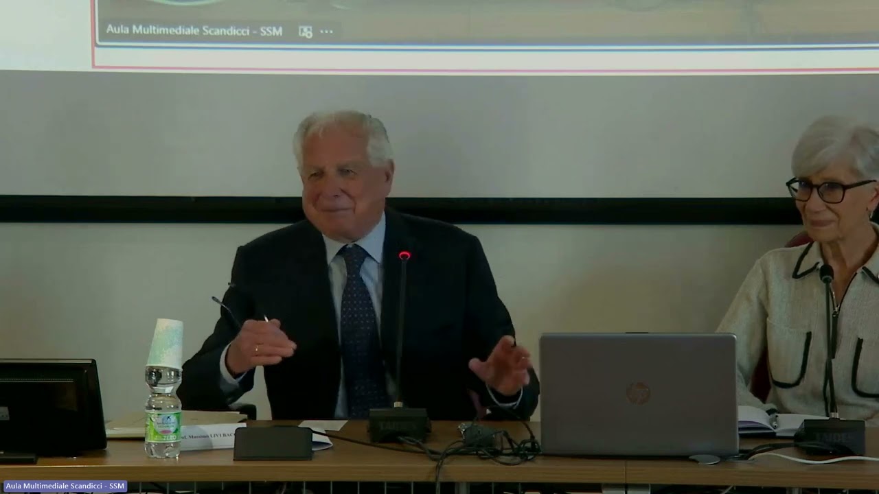 I Lincei parlano ai giovani magistrati a cura del Prof  Massimo Livi Bacci