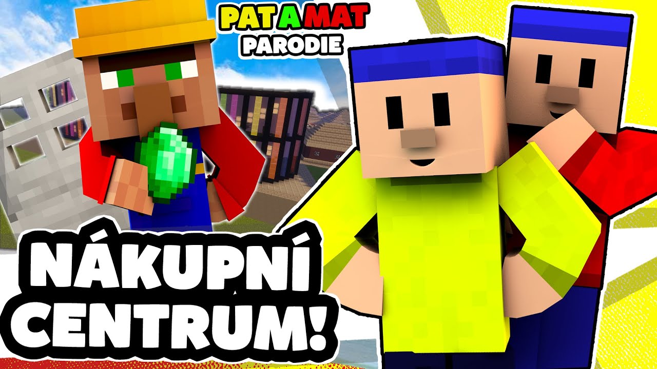 PAT A MAT PARODIE v MINECRAFTU | Co jsme KOUPILI V NÁKUPNÍM CENTRU? w/ Macko
