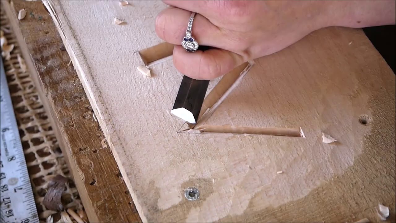 Sarah Goss woodcarving how to carve letters and numbers Apex