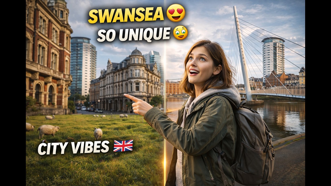 Exploring Swansea 🇬🇧 Stunning Architecture & Unique Infrastructure 😍