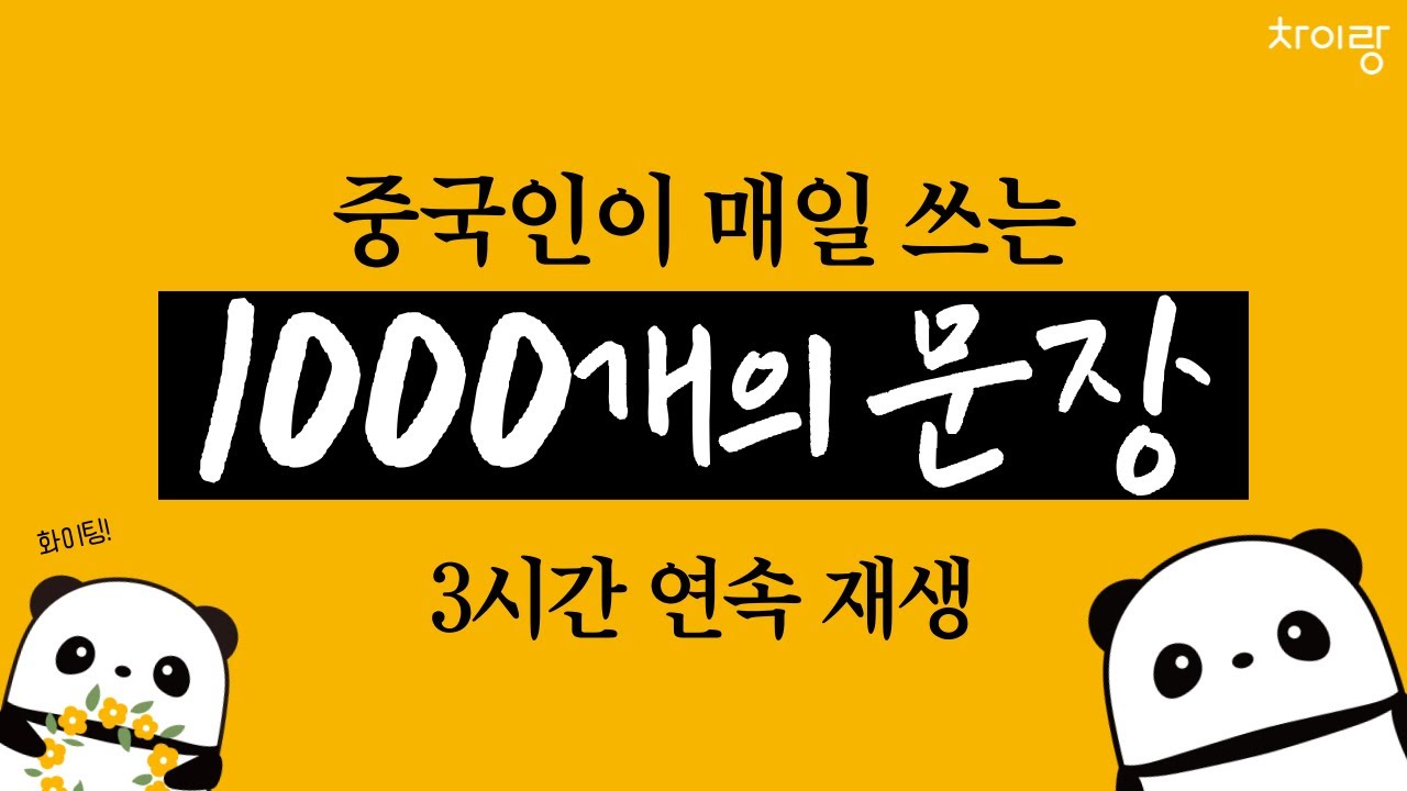생활 중국어 회화 1000문장 | 3시간 흘려듣기 | 중따랑 1~32편 통합본 | #기초중국어 #중국어회화 #중국어공부