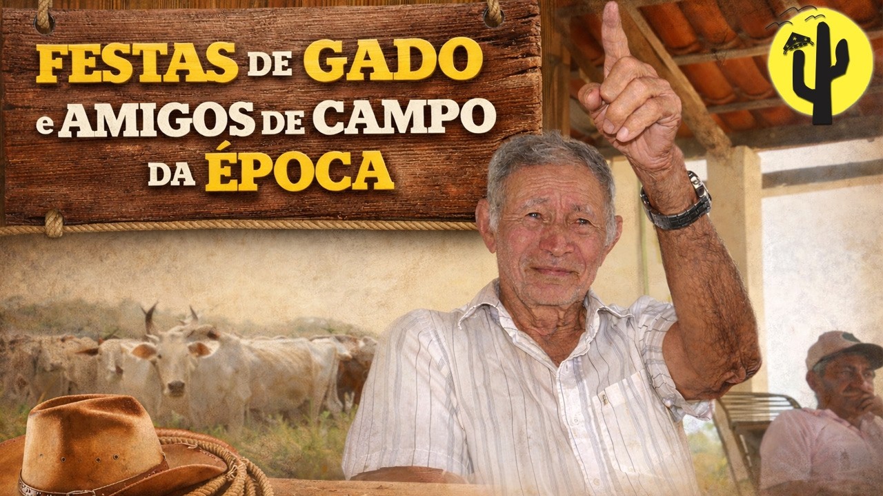 [VIDA NA ROÇA] VAQUEIRO Pedro Anedino, fala das Festas do Gado e dos Amigos de sua Época no Campo 🌵