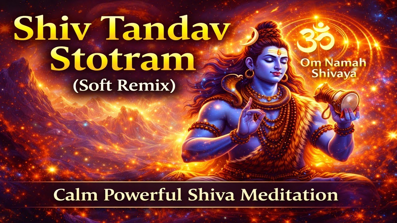 Shiv Tandav Stotram (Soft Remix) | Calm Powerful Shiva Meditation | Om Namah Shivaya