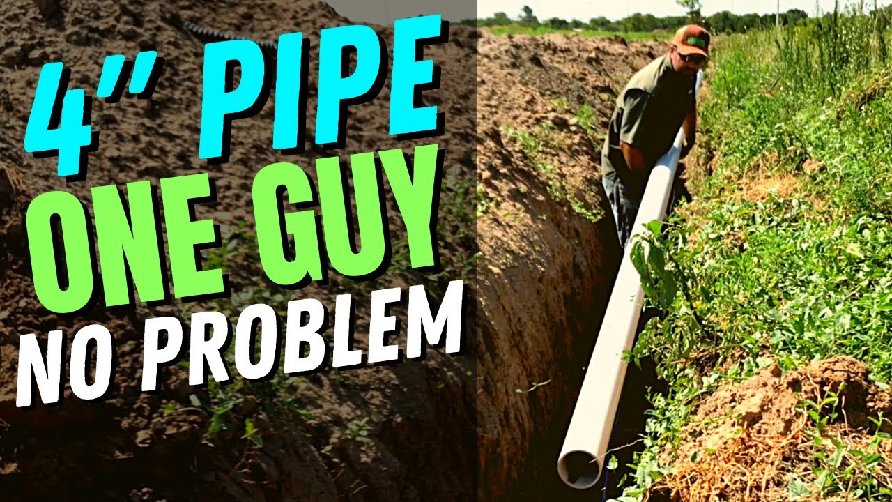 Installing 4 Inch PVC Pipe By Myself DIY