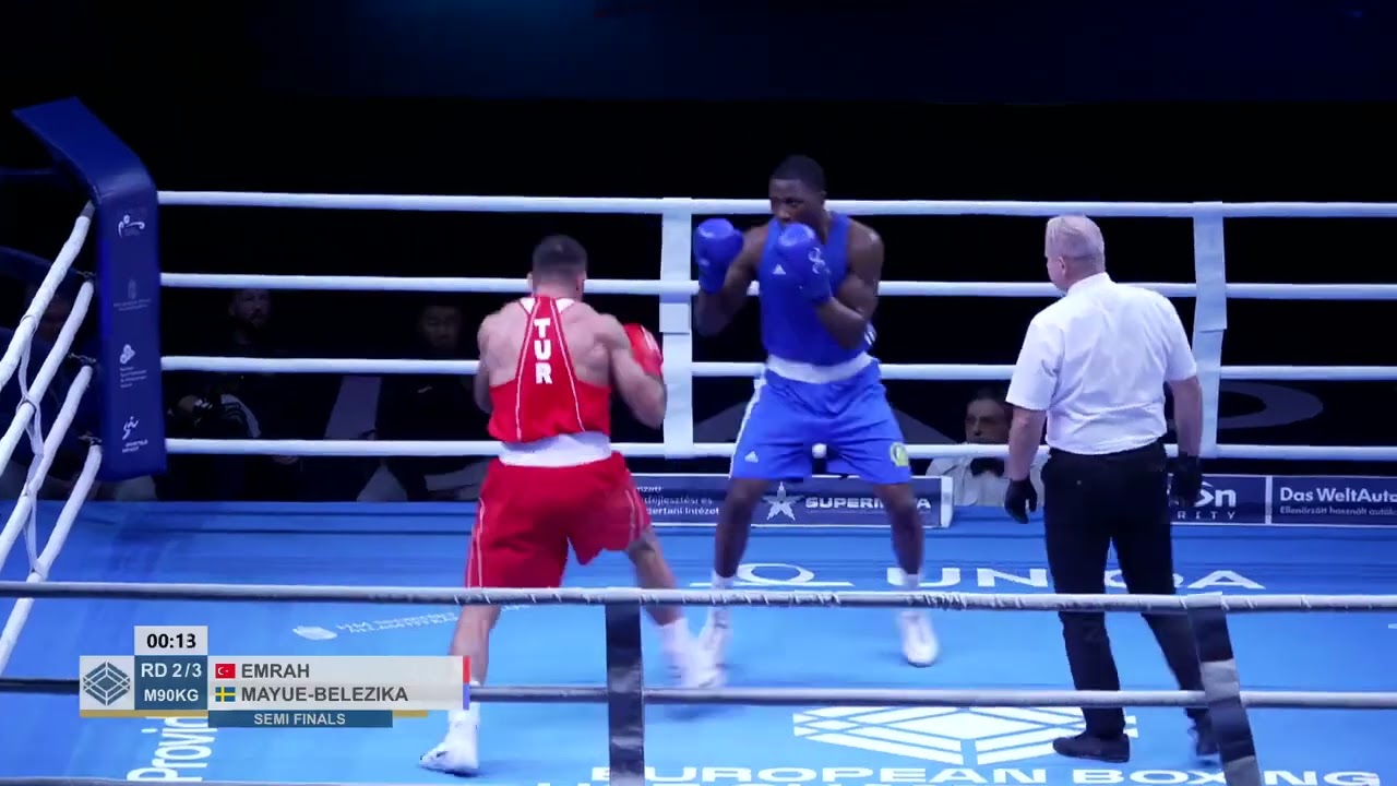Emrah Yaşar (TUR) vs. Elwin Mayue-Belezika (SWE) European U23 Championships 2025 SF's (90kg)