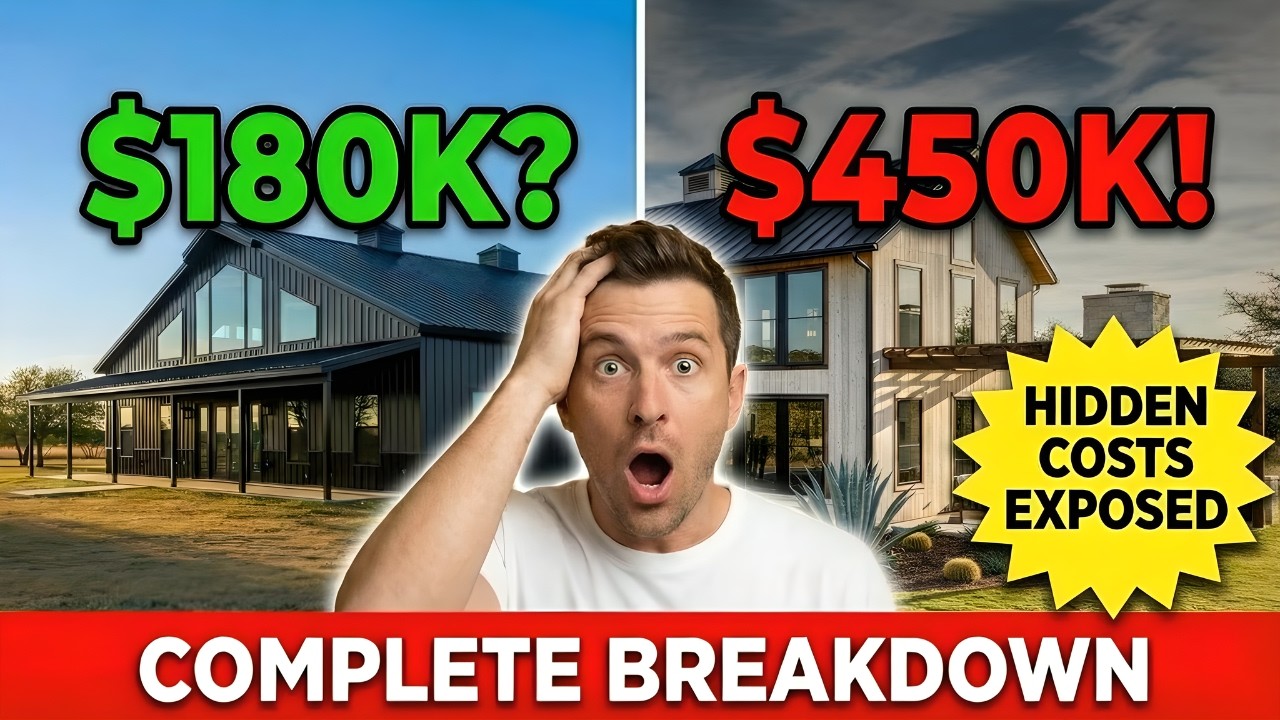 TEXAS BARNDOMINIUM: COMPLETE COST GUIDE $180K-$450K (LAND, PERMITS, EVERYTHING)