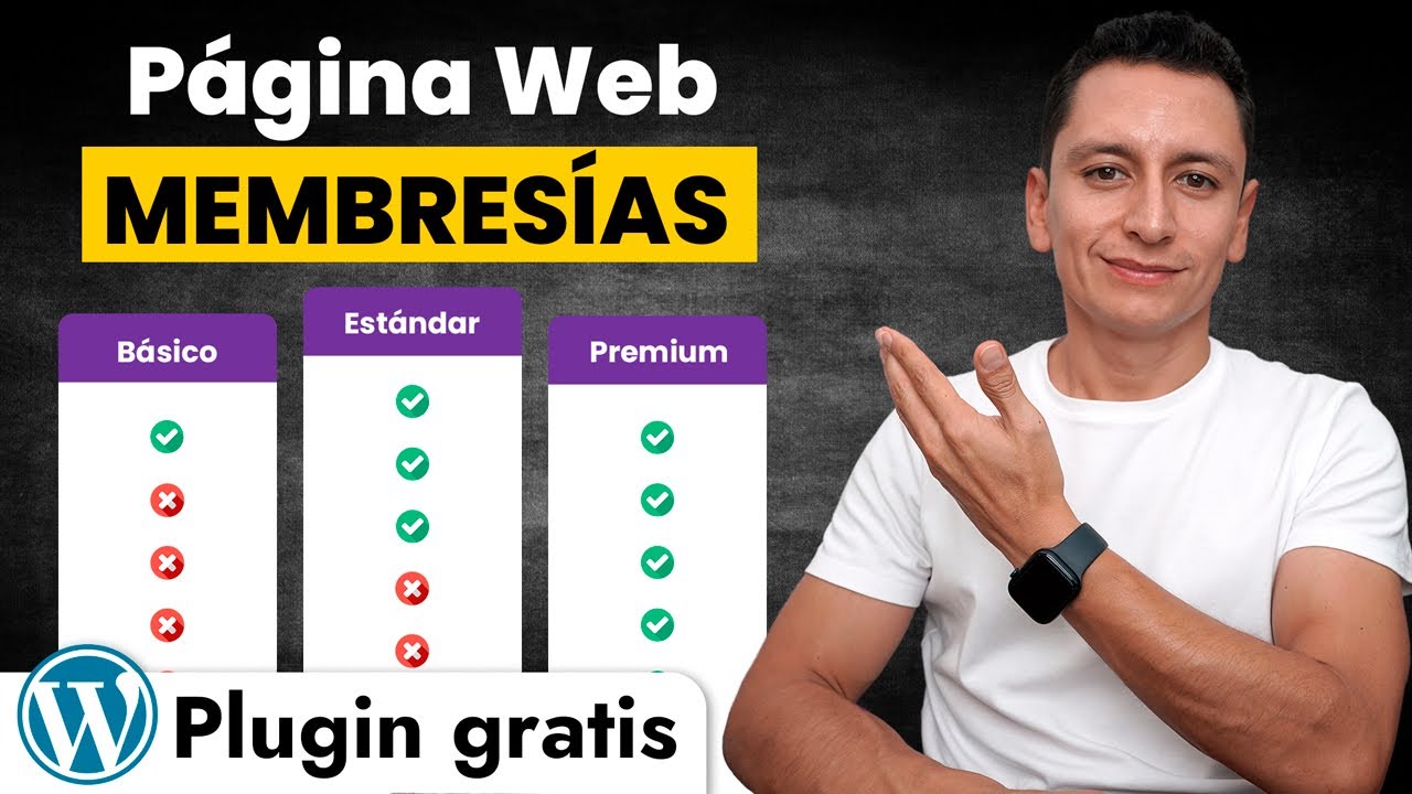 Cómo Crear Un Sitio Web de MEMBRESÍAS o SUSCRIPCIÓN en WordPress | Plugin Gratis Membership Site