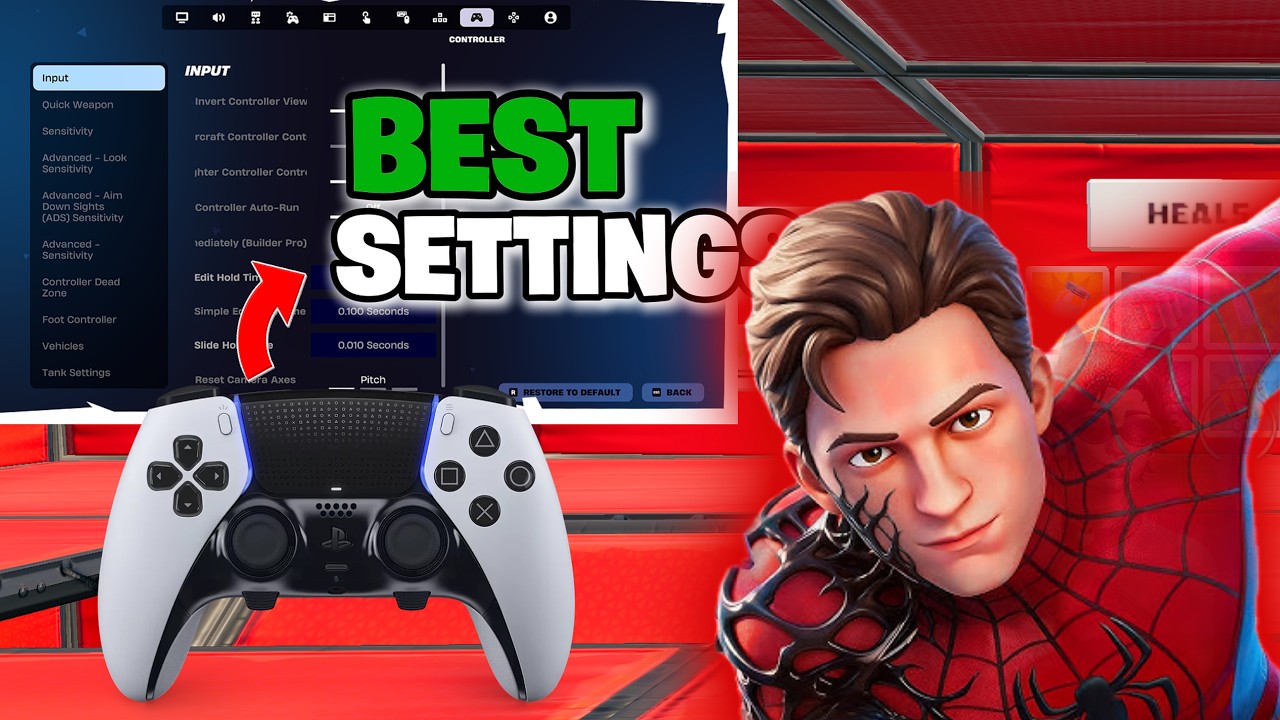 BEST Controller Settings & Sensitivity For Fortnite Chapter 7! (XBOX/PS4/PS5/PC) 3v3v3v3 GO Goated🐐🎮