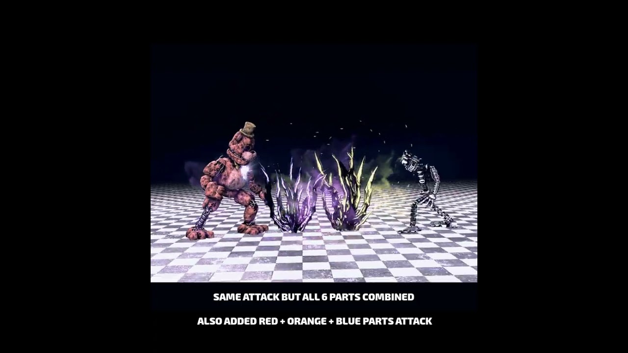 Redbear using The Curse in a fight #fnaf #redbear