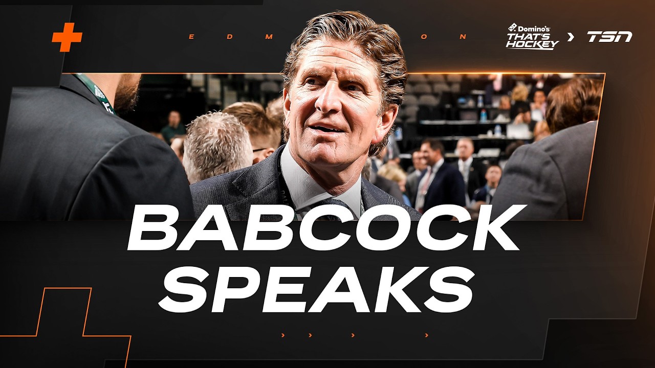 Rishaug reacts to Mike Babcock introductory news conference