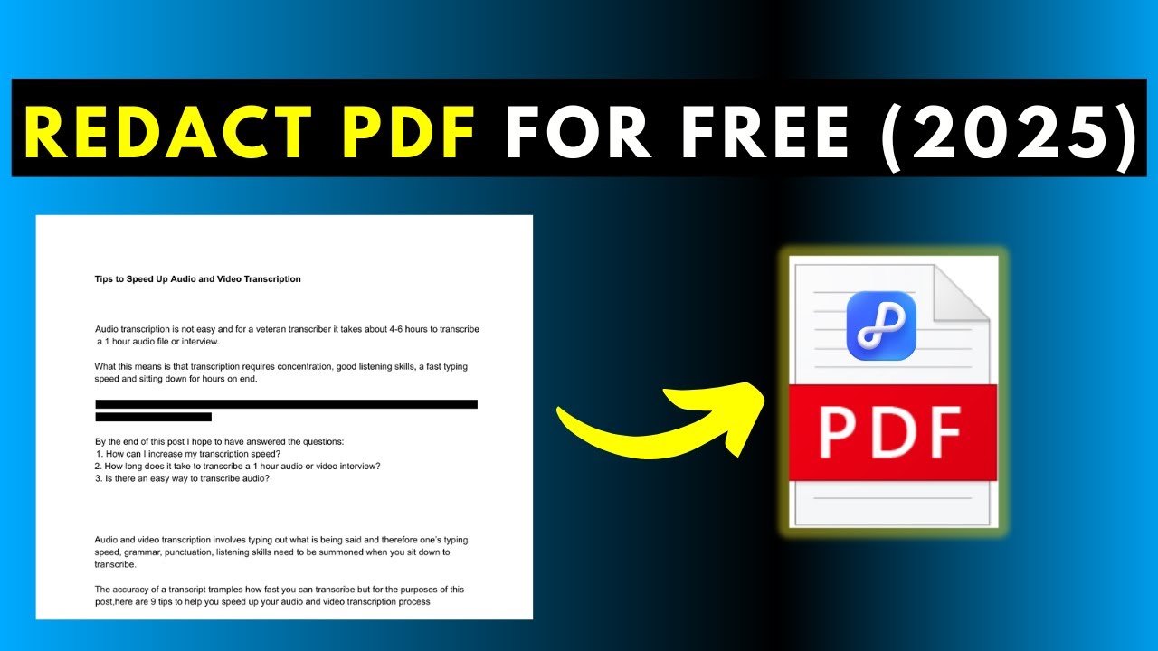 How to Black Out or Redact Text on a PDF for Free without Using Adobe Acrobat Pro 2025