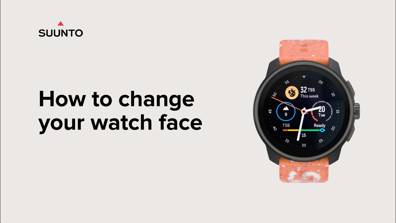How to Change the Watch Face on Your Suunto