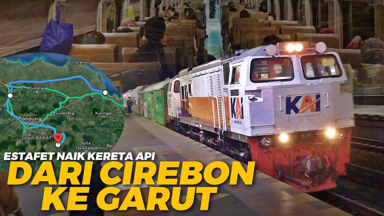 CIREBON - GARUT NAIK KERETA API, HANYA 100RBAN | Trip Kereta Api Harina & Lokal Garut Cibatuan