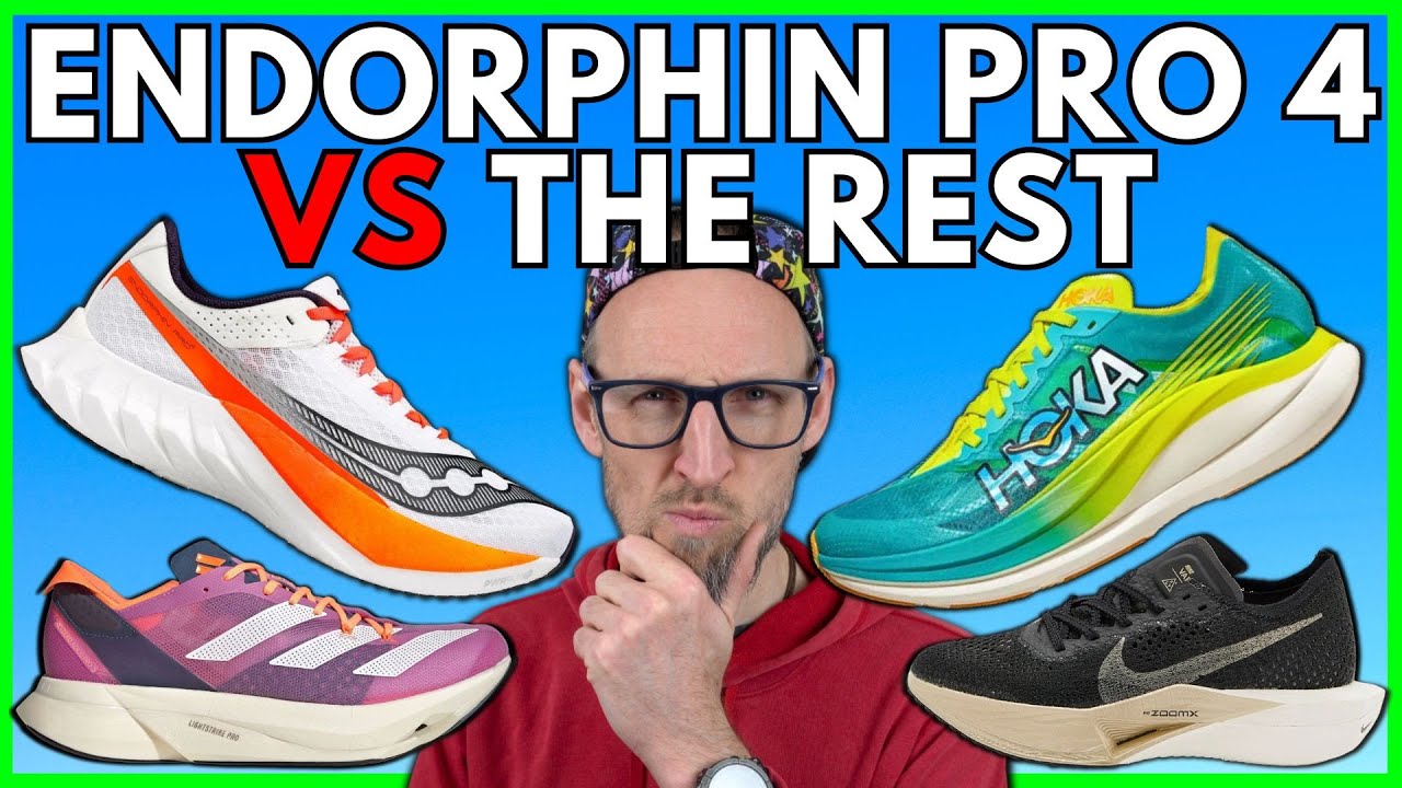 ENDORPHIN PRO 4 vs VAPORFLY 3 vs ROCKET X2 vs ADIOS PRO 3 | SUPER SHOEDOWN - EDDBUD