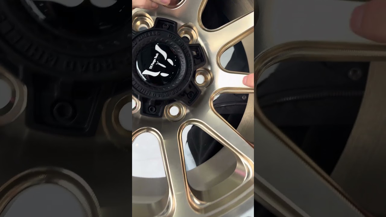 Rose Gold Off-Road Forged Wheels with Anti-Collision Rings