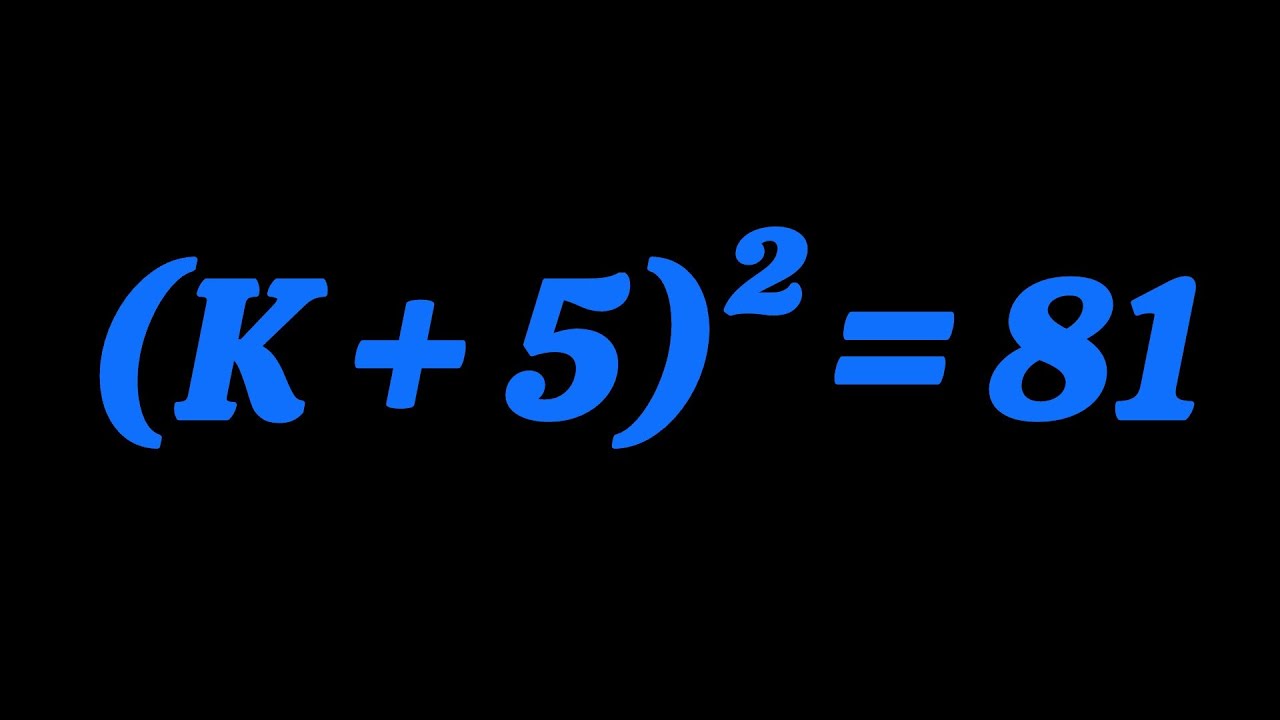 Harvard University Admission Interview Tricks | Find K = ? |