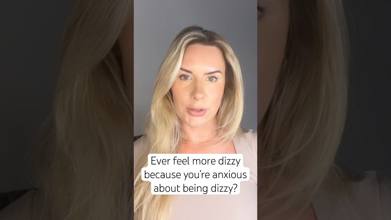 The dizzy-anxious-dizzy cycle explained #vestibular #vertigo #anxiety #mindfulness