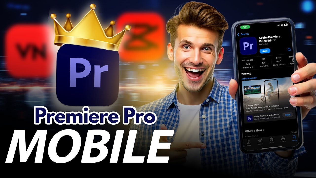 Premiere Pro Mobile | New App Video Editing | iso