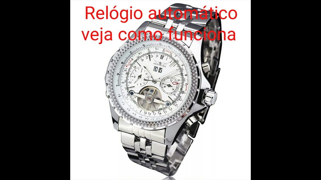 Relogio automático e corda com calendário veja como funciona!