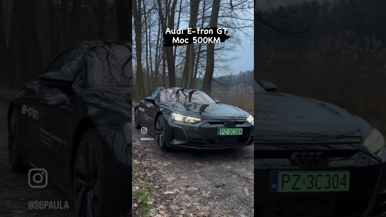 Audi E-tron GT 500KM samoch&oacute;d elektryczny sportowy #fabrykapiany #audi #etrongt #audipower