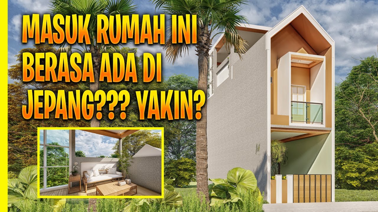 DESAIN RUMAH 3X10 METER 2 LANTAI, DENGAN INTERIOR SEPERTI DIJEPANG!!!