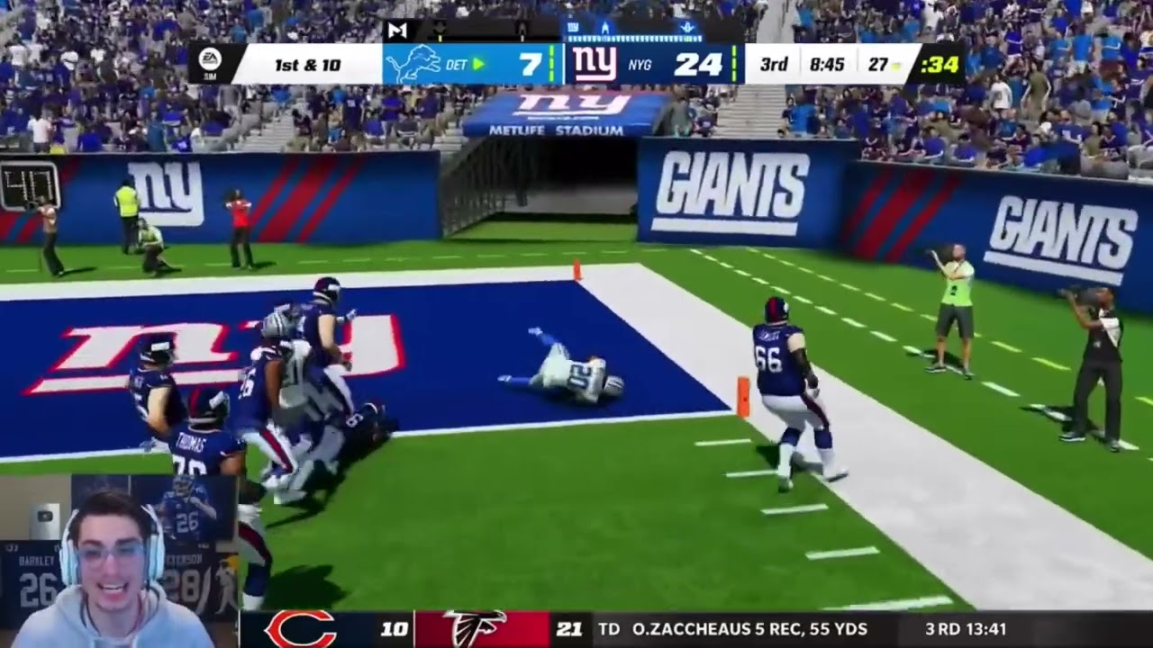 Bengal: Giants F￼ranchise, all interceptions+rage of season 1
