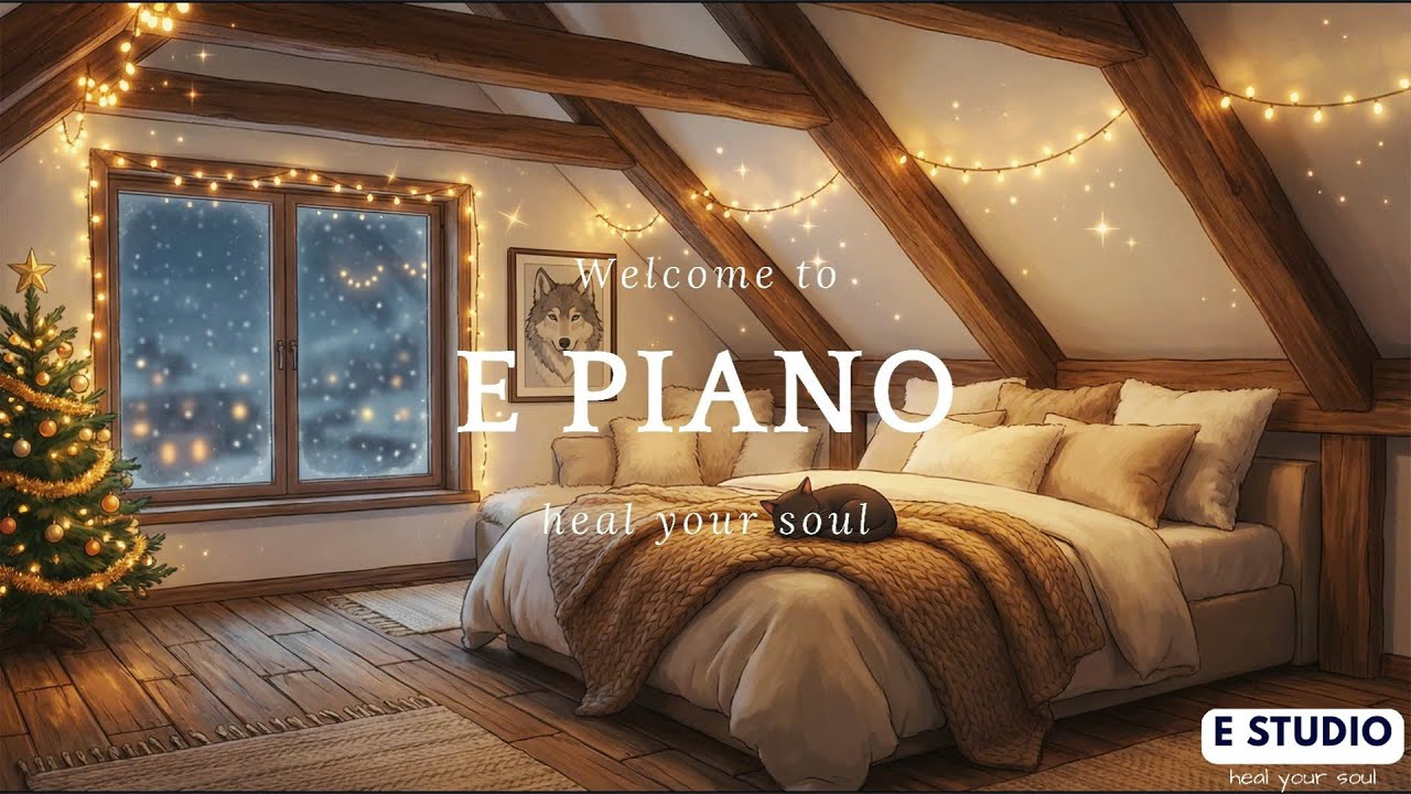 Relax & Study With Soft Christmas Piano 🎄 | Cozy Winter Music to Heal Your Soul