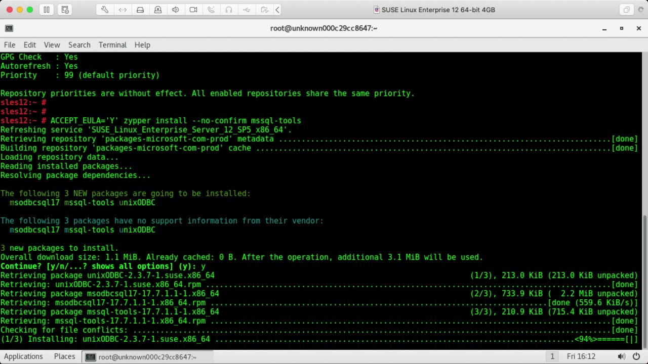 Getting Started with SQL Server on SUSE Linux Enterprise Server 12