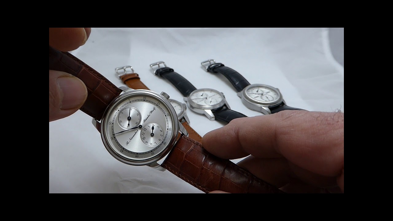 5 Armbanduhren mit Regulator- Anzeige