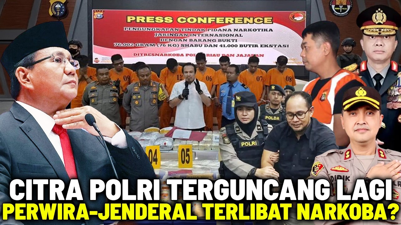 PRABOWO MURKA NAMA POLRI TERCORENG LAGI! Deretan PERWIRA - JENDERAL yang Terseret Kasus Narkoba