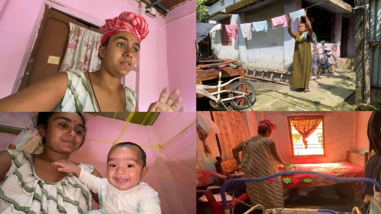 Cleaning vlog new 🧼 desi cleaning vlog new🚿 morning and evening village lifestyle vlog 📷indian vlog🍱