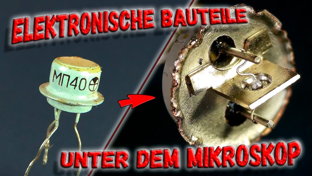 ✅ Elektronische Bauteile unter dem Mikroskop! Alles sehen... Interessant und sehr informativ. ✅