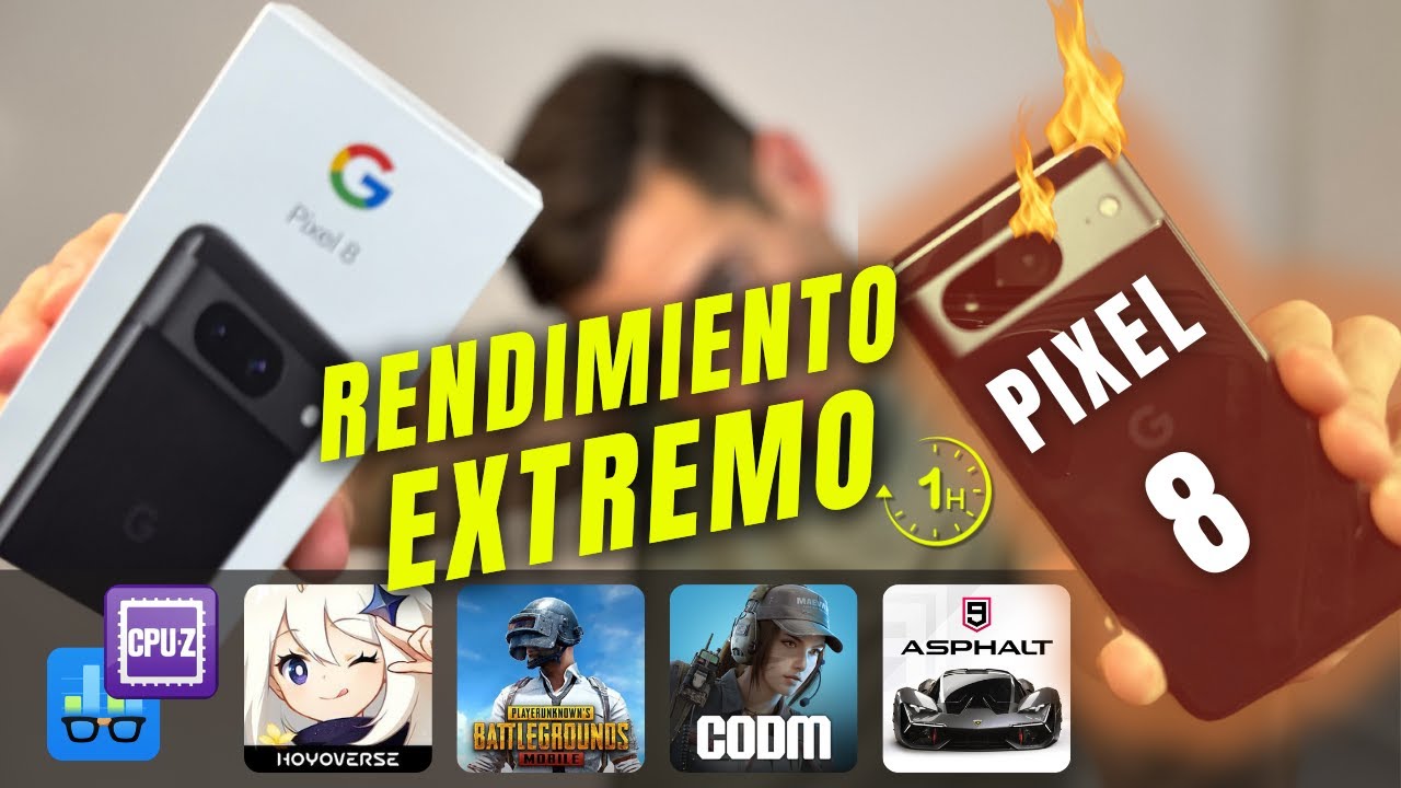 PRUEBA de RENDIMIENTO EXTREMO en el PIXEL 8 🔥[⏱️1h SIN PARAR]