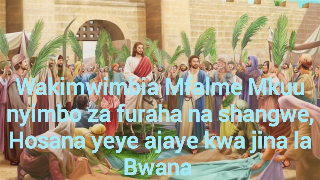 Siku Sita Kabla ya Pasaka Lyrics || Jumapili ya matawi ||  Frt. Alex Rwelamira AJ