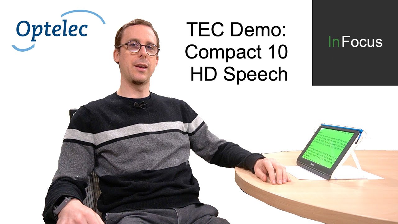 Optelec Compact 10 HD Speech Handheld CCTV with Full Page OCR Demonstration