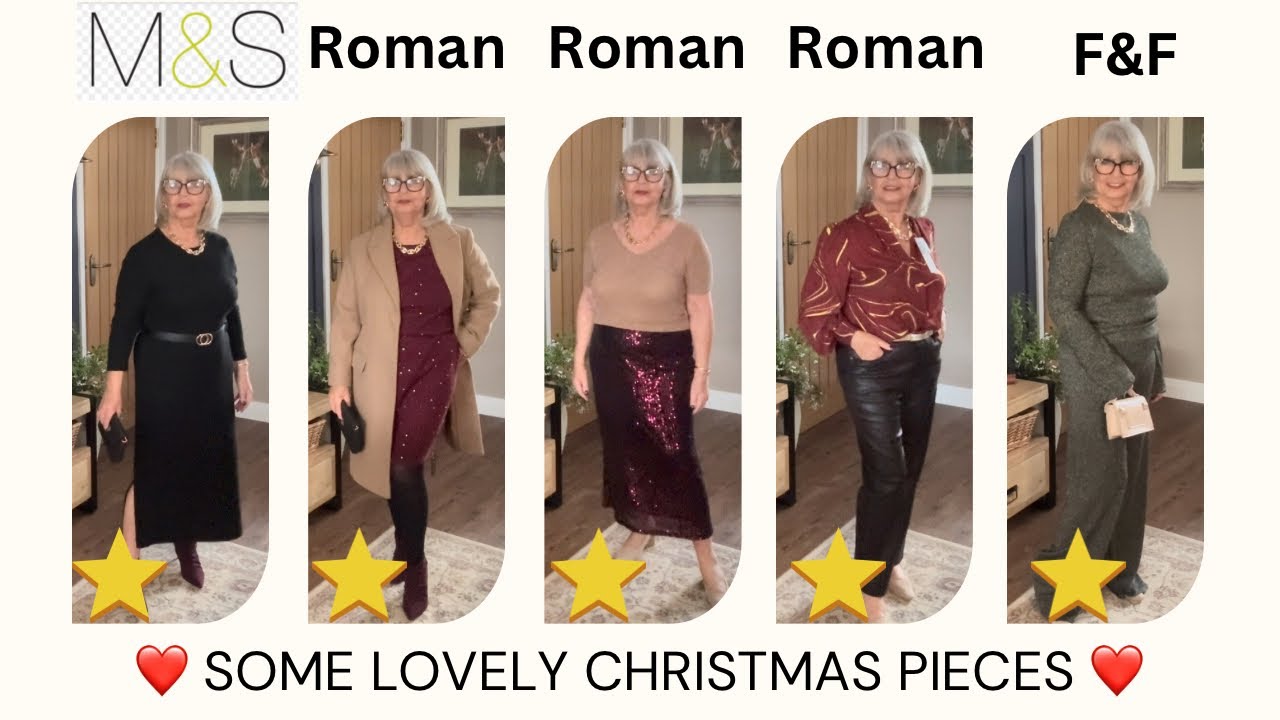 🎄Christmas Pieces from Roman, M&S, F&F @ Tesco. links in description 🎄over 50’s 60’s 70’s fashion 🎄