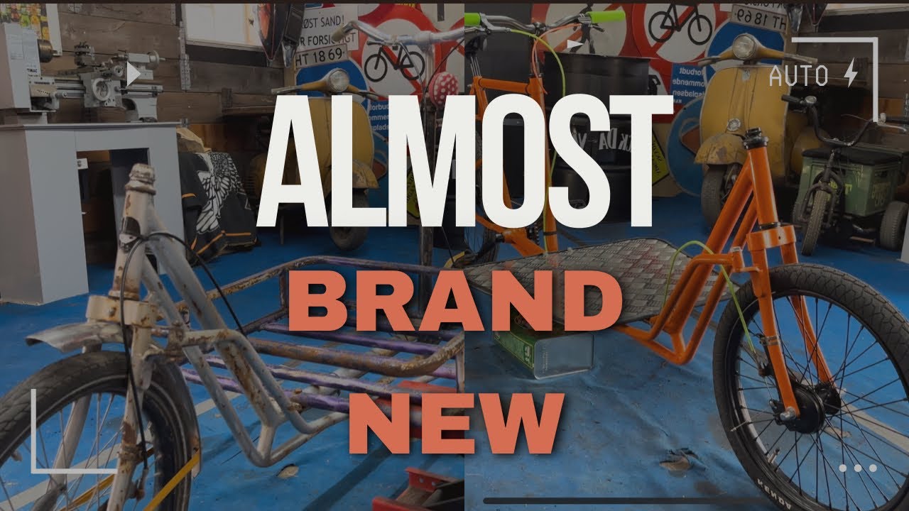 Insane transformation! Restoration/restomod of old cargo bike