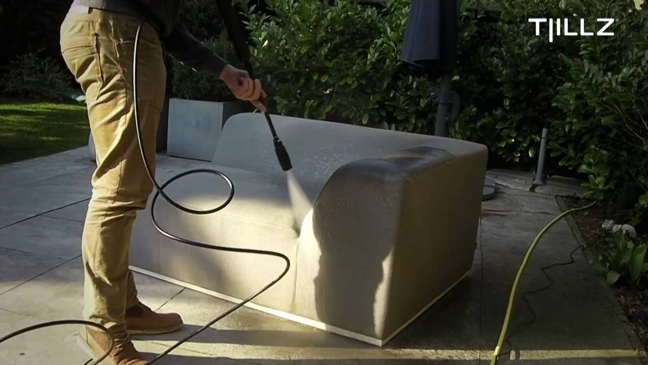 Tjillz Outdoor Loungeset Sunbrella stof aanslag reinigen