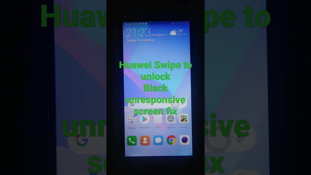 HUAWEI SWIPE TO UNLOCK FIX, UNRESPONSIVE BLACK SCREEN FOR A MINUTE OR TWO