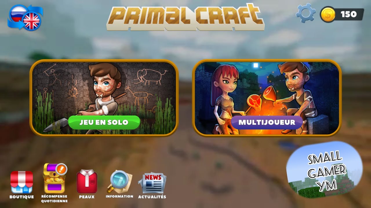 Escaping jail primal craft enjoy with YM 💎💣🧱