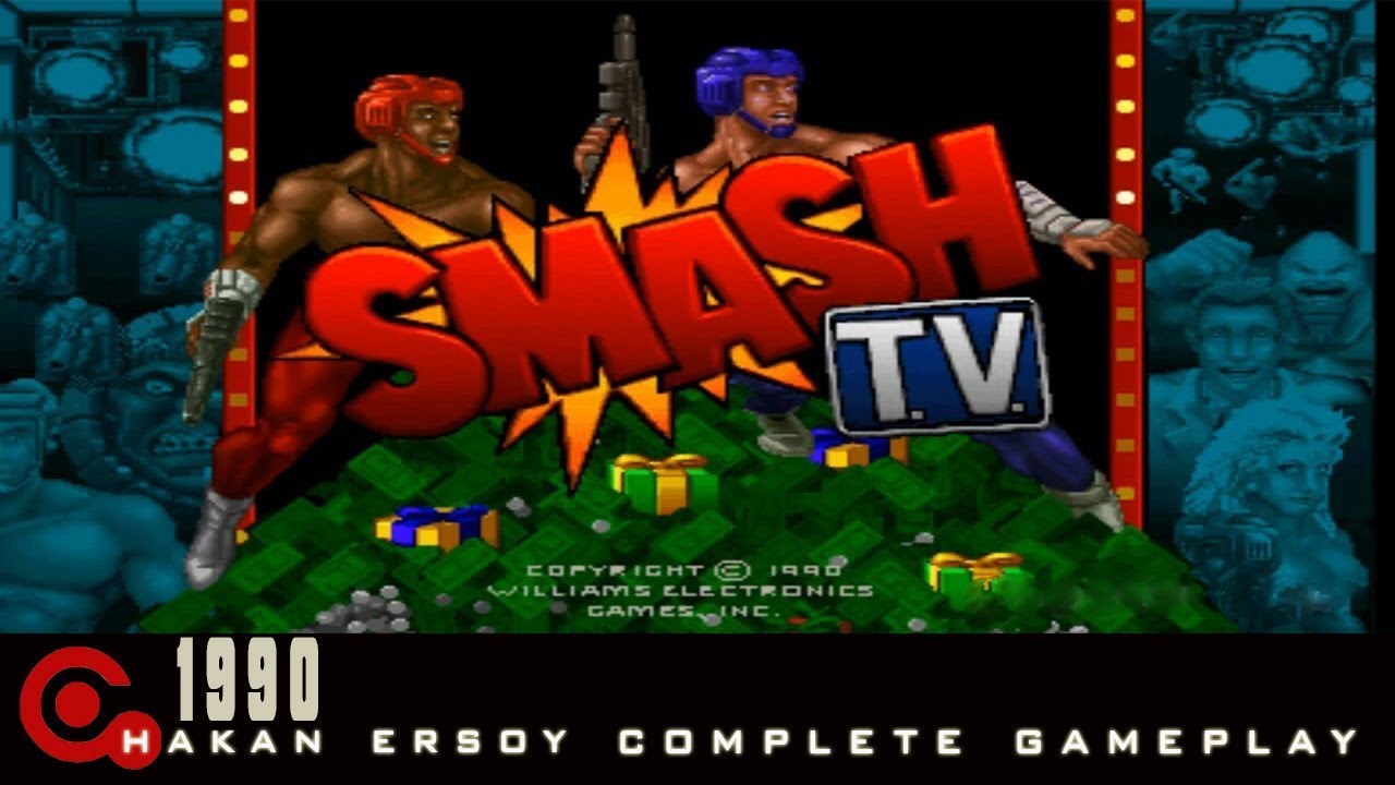 Smash TV Gameplay - Arcade Machine Games - Best Atari Games [1990]