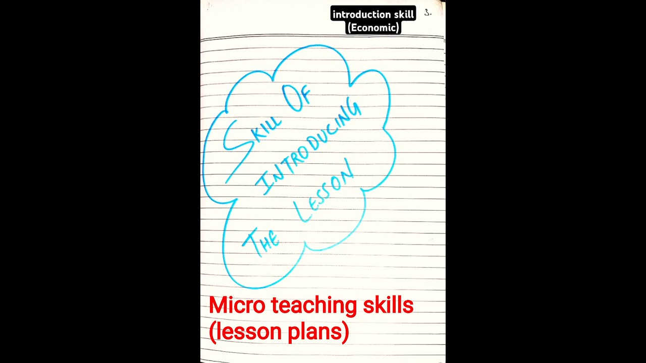 Micro  lesson plans | economics  | introduction skill | b.ed lesson plans| micro teaching skills