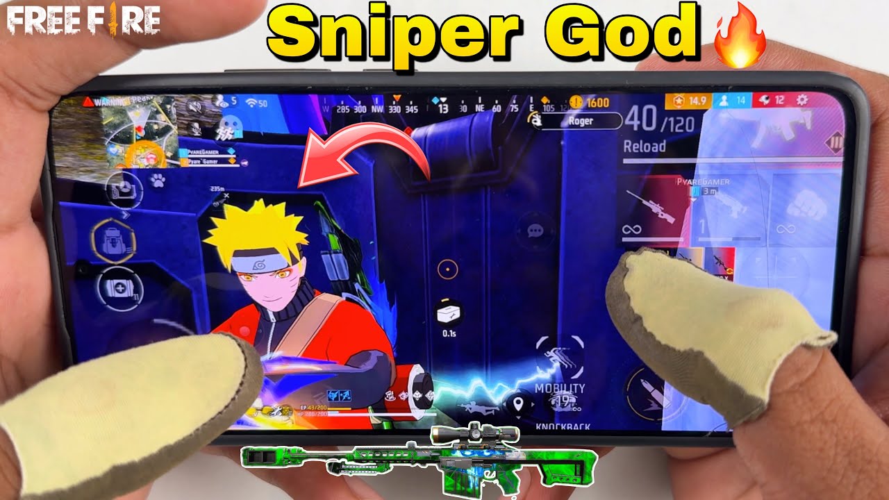 Poco x7 pro Gaming Free fire full map gameplay 4 finger handcam claw 