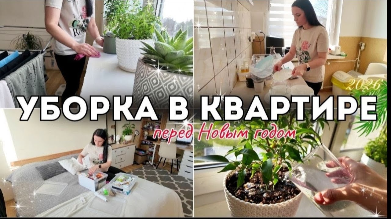 👉 МОТИВАЦИЯ НА УБОРКУ ПЕРЕД НОВЫМ ГОДОМ ✨ УБОРКА КУХНИ + ЦЕЛИ НА 2026