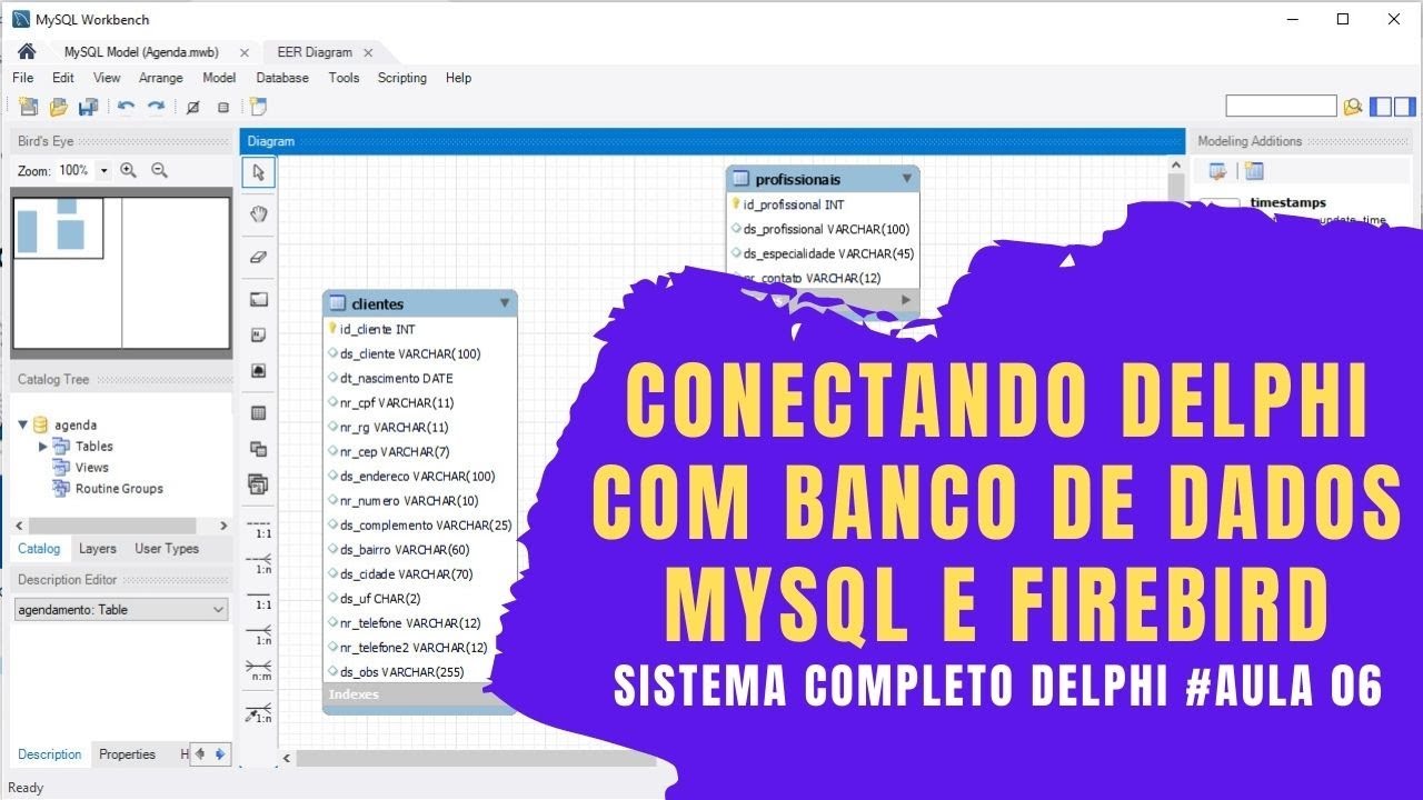 Conectando BANCO de DADOS MYSQL e FIREBIRD no DELPHI - Sistema Completo em Delphi na VCL - #Aula 06