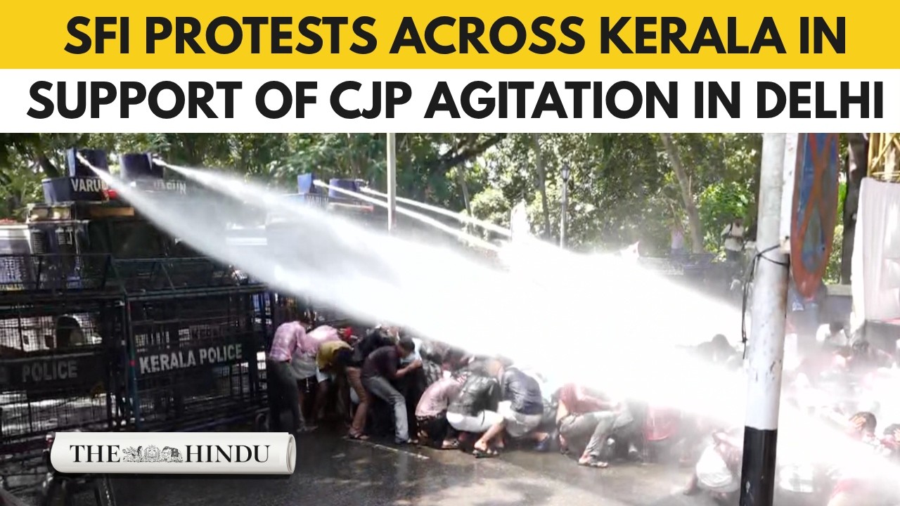 SFI protests across Kerala in support of CJP agitation