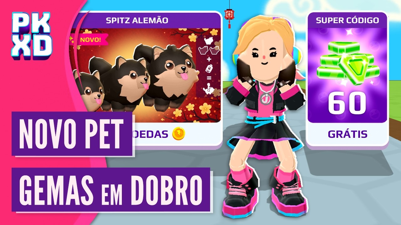 60 Gemas GRÁTIS + Novas CAIXAS SECRETAS e Novidades do Ano Novo Lunar PK XD
