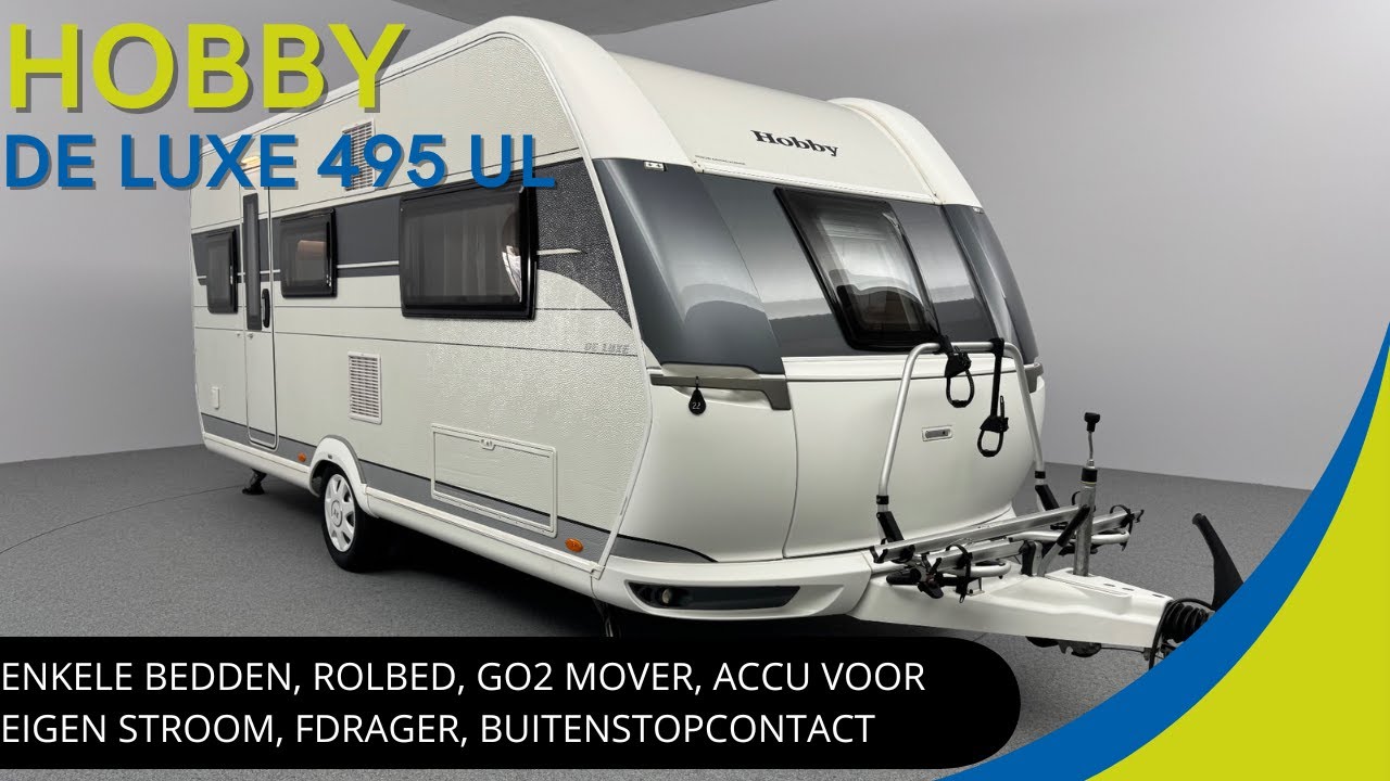 Hobby De Luxe 495 UL 2021 | ZEER POPULAIRE CARAVAN INCL MOVER EIGEN ACCU FDRAGER EN NOG VEEL MEER!
