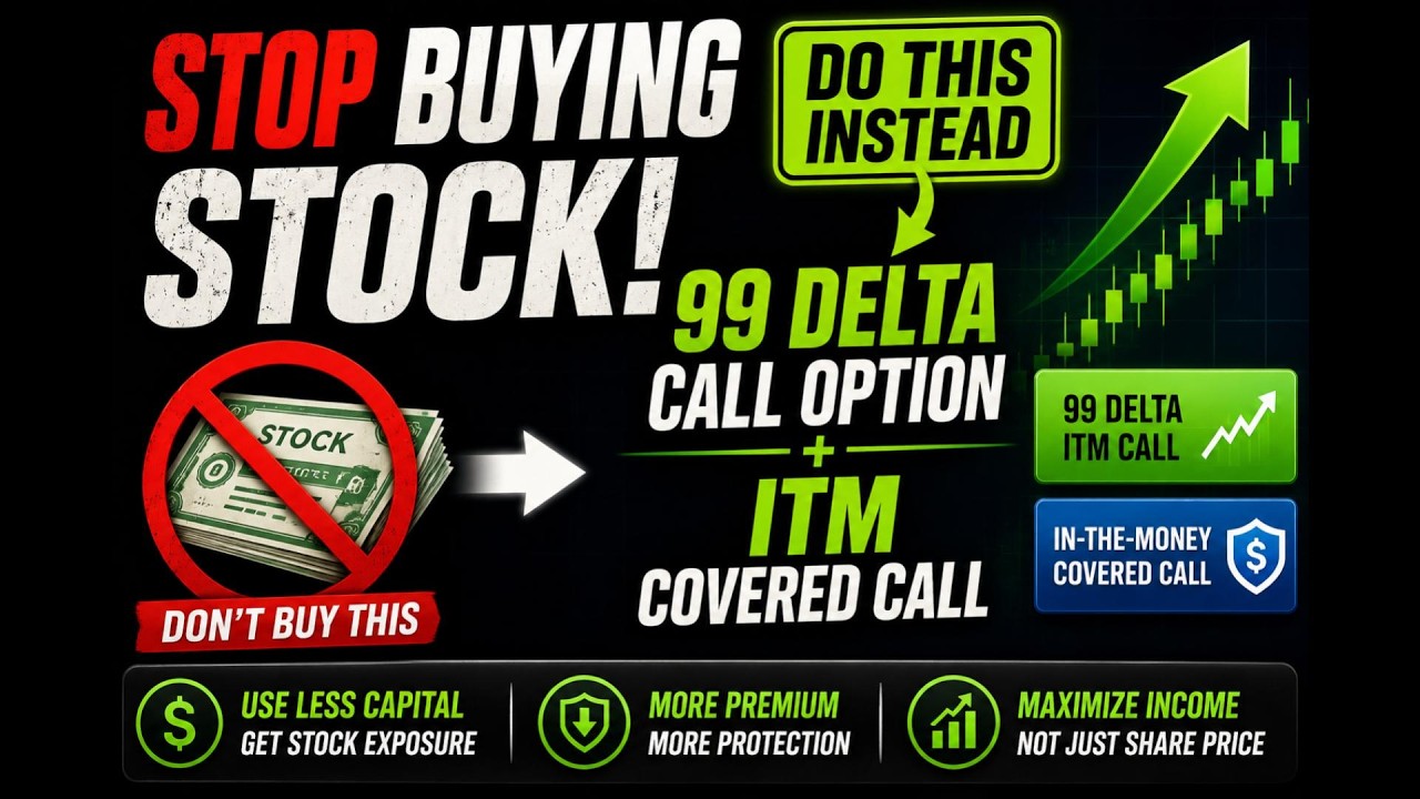 🚨STOP BUYING STOCK: Use This ITM Covered Call Stock Replacement Strategy